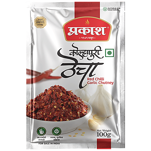Buy Prakash Kolhapuri Thecha/Red Chilli Garlic Chutney Hot & Spicy