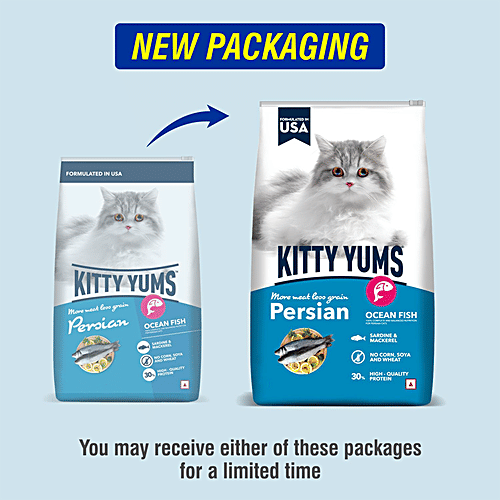 Buy Kitty Yums Dry Persian Cat Food Ocean Fish Like Sardines