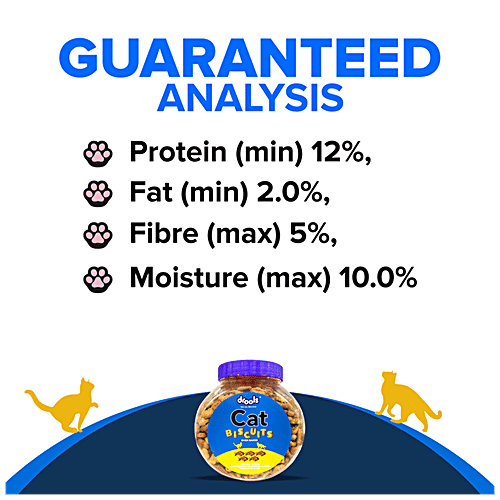 Buy Drools Cat Biscuits With Real Chicken Oven Baked, Treats, Crispy & Crunchy, Rewards For