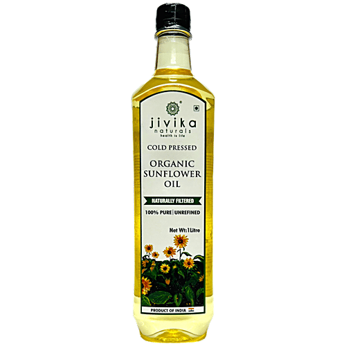 Buy Jivika Naturals Cold Pressed Organic Sunflower Oil Naturally
