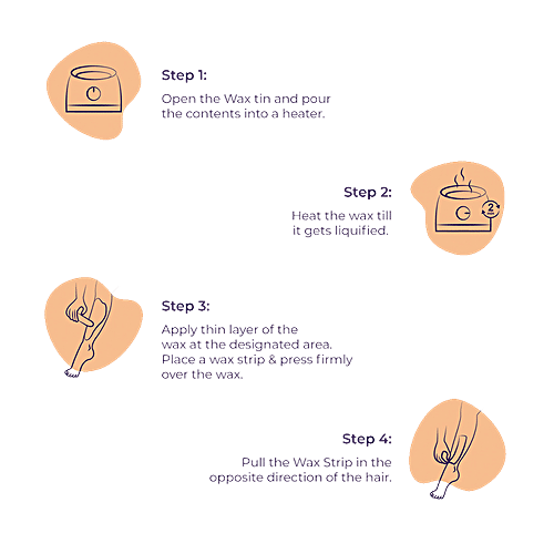 Sanfe Lightening Aloe Vera Wax - For Smooth Hair Removal, 600 g