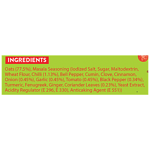 Bagrry's Masala Oats - Tangy Tomato, High In Fibre & Protein, Ready In 3 Minutes, 500 g Pouch 