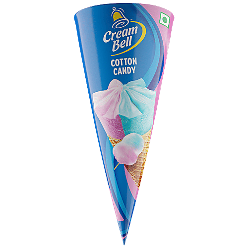 Buy Cream Bell Cotton Candy Cone Ice Cream Rich & Creamy, Delightful