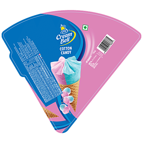 Buy Cream Bell Cone Ice Cream Cotton Candy, Rich & Creamy Online at