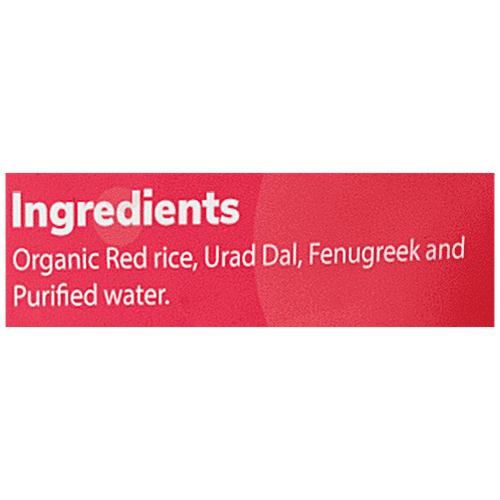 REDLYS Red Rice Idli Dosa Batter - Rich In Antioxidants, Diabetic-Friendly, No Preservatives, 600 g  