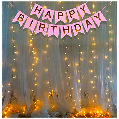 CherishX Bunting Flags Banner - For Birthday Party Decorations, Multicolour, 1 pc