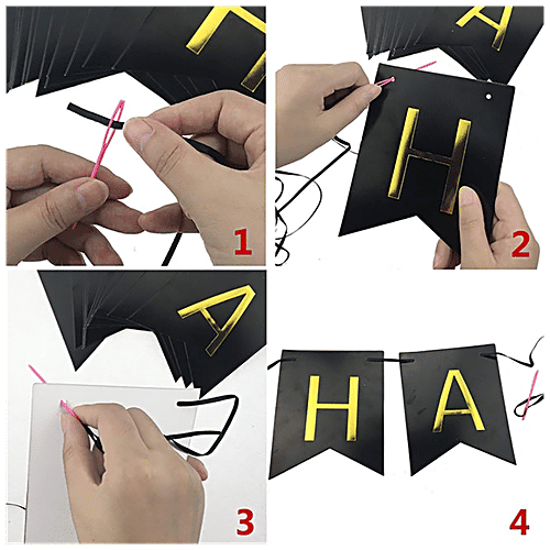 CherishX Bunting Flags Banner - For Birthday Party Decorations, Multicolour, 1 pc