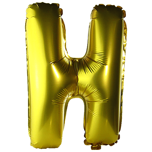 CherishX A Letter/Alphabet Foil Balloon - For Birthday & Anniversary Decorations, 41 cm, Golden, 1 pc