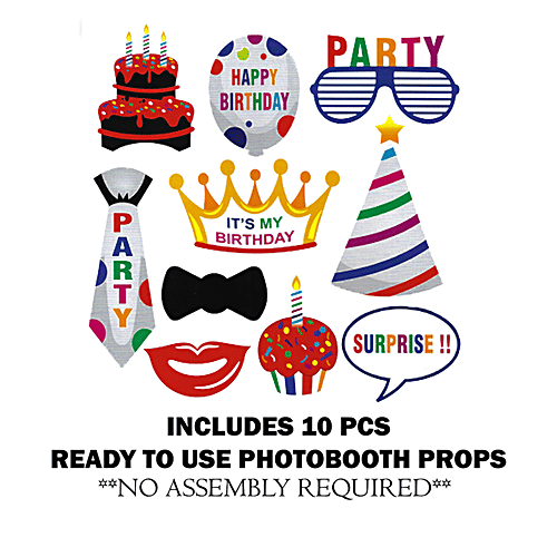 Buy CherishX Prince Happy Birthday Photo Booth Party Props For Events