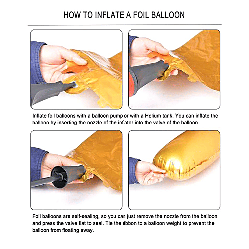 CherishX Heart Shape Foil Balloons - Birthday Decorations Items, For Kids, Girls, Wife, Red, 5 pcs  