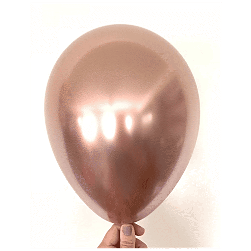 CherishX Chrome Balloons - For Birthday Party Decorations, Engagements, Baby Showers, Rose Gold, 10 pcs  