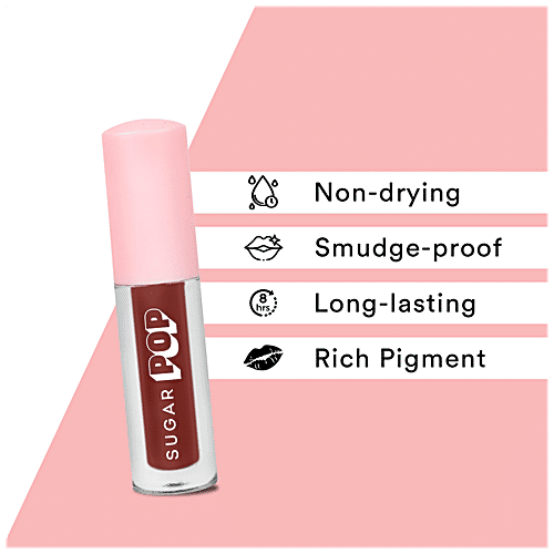 Sugar Pop Matte Lip Colour - Long Lasting, Highly Pigmented, Smudge-Proof, 1.6 ml 02 Mauve
