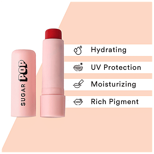 Sugar Pop Nourishing Lip Balm - With Shea Butter & Avocado Oil, Hydrating, Moisturising, 4.5 g 02 Cherry