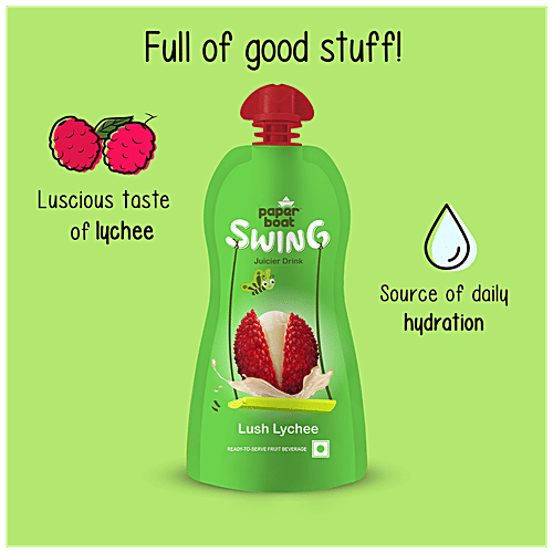 Buy Paperboat Swing Swing Juicer Drink Lush Lychee, Thick & Flavourful, Ready To Serve Online