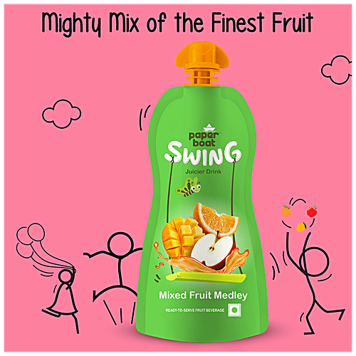 Paperboat Swing Swing Juicer Drink Mixed Fruit Medley, Thick & Flavourful, Ready To Serve, 250