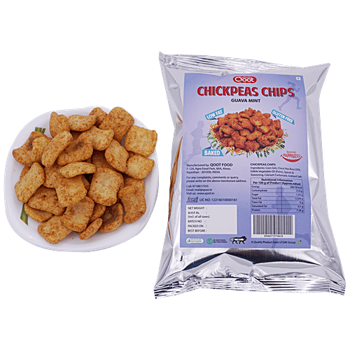 Buy Qoot Healthy Chickpeas Chips Crunchy Namkeen/Snack, Perfect For Teatime Online at Best
