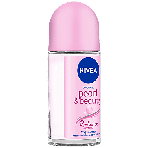 Nivea Women Deodorant Roll On - Pearl & Beauty Radiance for Eventoned Smooth & Beautiful Underarms, 50 ml  