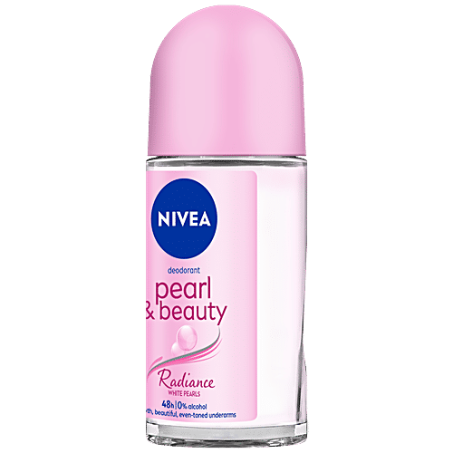 Nivea Women Deodorant Roll On - Pearl & Beauty Radiance for Eventoned Smooth & Beautiful Underarms, 50 ml  