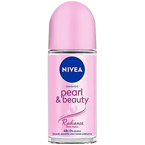 Nivea Women Deodorant Roll On - Pearl & Beauty Radiance for Eventoned Smooth & Beautiful Underarms, 50 ml  