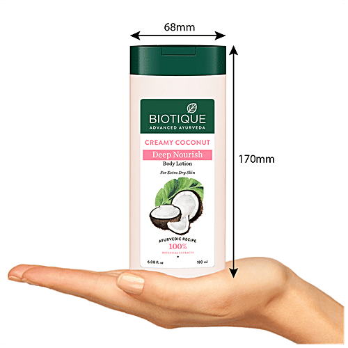 Buy BIOTIQUE Creamy Coconut Deep Nourish Body Lotion For Extra Dry