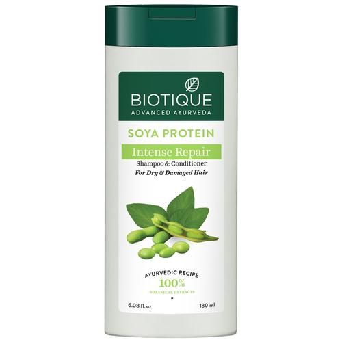 Buy BIOTIQUE Intense Repair Shampoo & Conditioner - Soya Protein, For Dry &  Damaged Hair Online at Best Price of Rs  - bigbasket