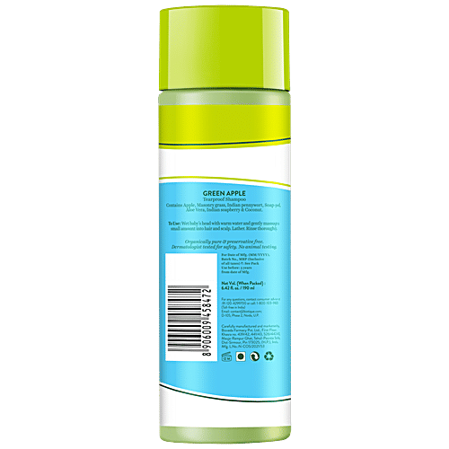 Buy BIOTIQUE Green Apple Baby Shampoo Soap Free, Gentle Online at