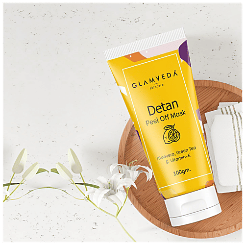 Buy Glamveda Detan Peel Off Mask Easily Removes Dead Skin Online at
