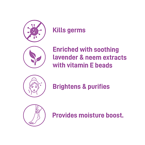 MyGlamm MyGlamm Wipeout Germ Killing Face Wash -Lavender & Neem-60gm, 60 g  