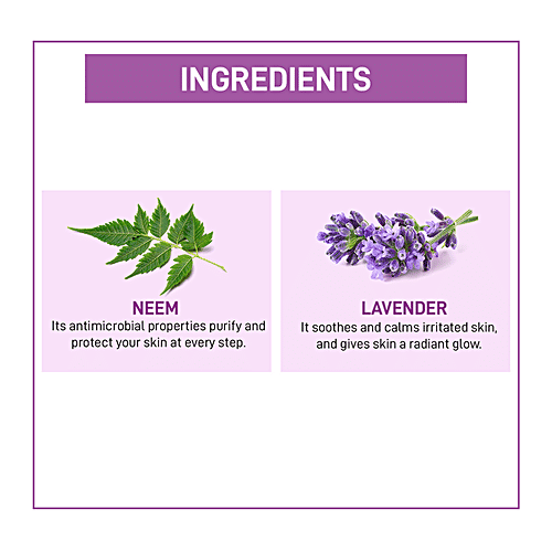 MyGlamm MyGlamm Wipeout Germ Killing Face Wash -Lavender & Neem-60gm, 60 g  