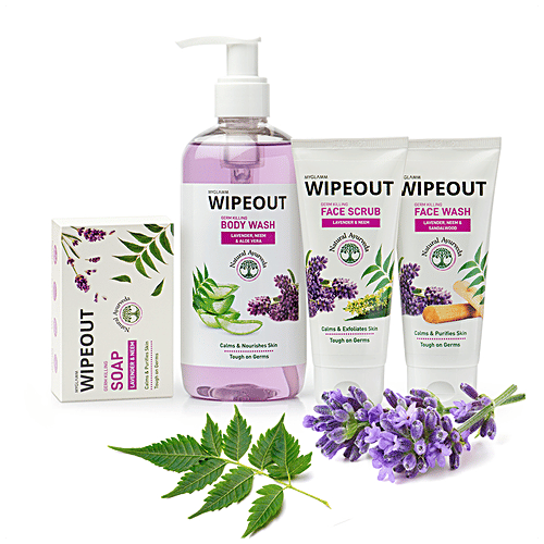 MyGlamm MyGlamm Wipeout Germ Killing Face Wash -Lavender & Neem-60gm, 60 g  
