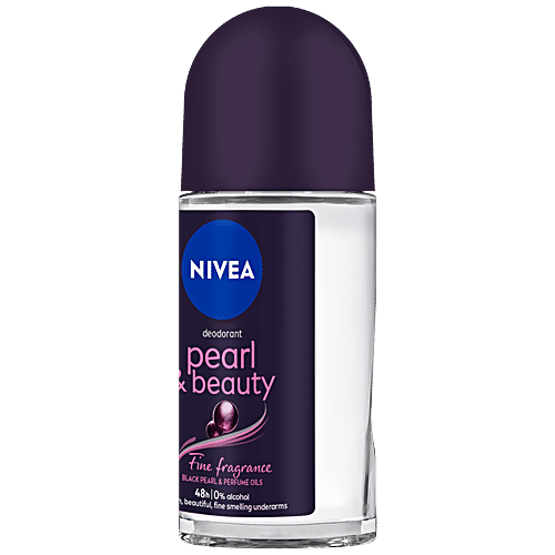 Nivea Deodorant Roll On - Pearl & Beauty, Fine Fragrance, For Women, For Fragrant Smooth & Beautiful Underarm Skin, 50 ml  