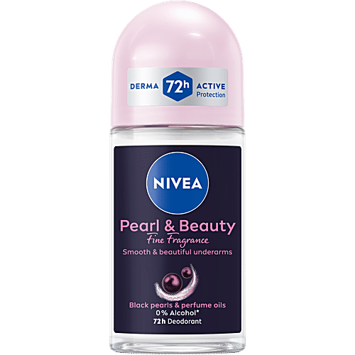 Nivea Deodorant Roll On - Pearl & Beauty, Fine Fragrance, For Women, For Fragrant Smooth & Beautiful Underarm Skin, 50 ml  