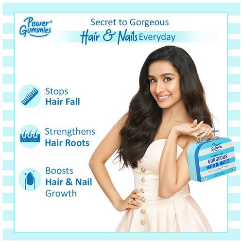 Buy Power Gummies Vitamins For Gorgeous Hair & Nails - With Biotin, Gelatin-free,  Health Supplement Online at Best Price of Rs 2300 - bigbasket