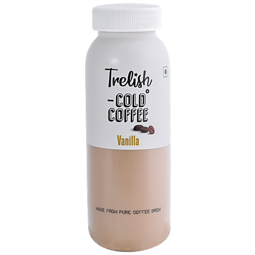 Trelish Vanilla Cold Coffee - Intense & Smooth, Made From Pure Brew, 200 ml  