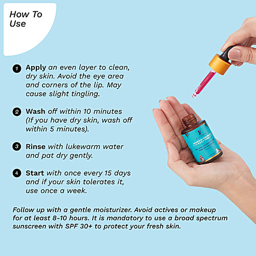 Pilgrim 25% AHA, 2% BHA, 5% PHA Peeling Solution, 30 ml Fragrance Free, For All Skin Types, Exfoliates Dead Skin Cells