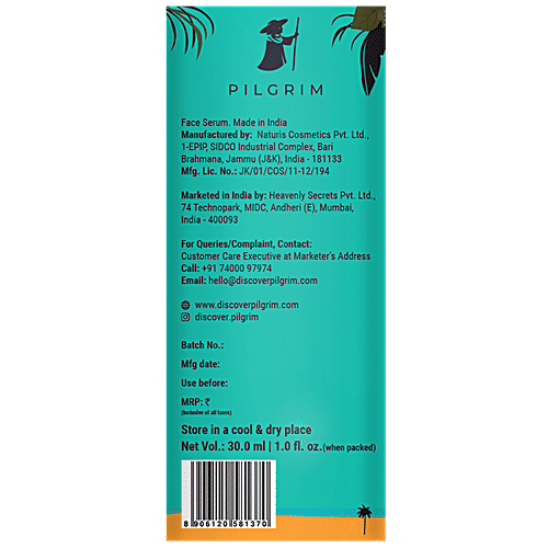 Buy PILGRIM Alpha Arbutin & Vitamin C Brightening Serum With Blueberry