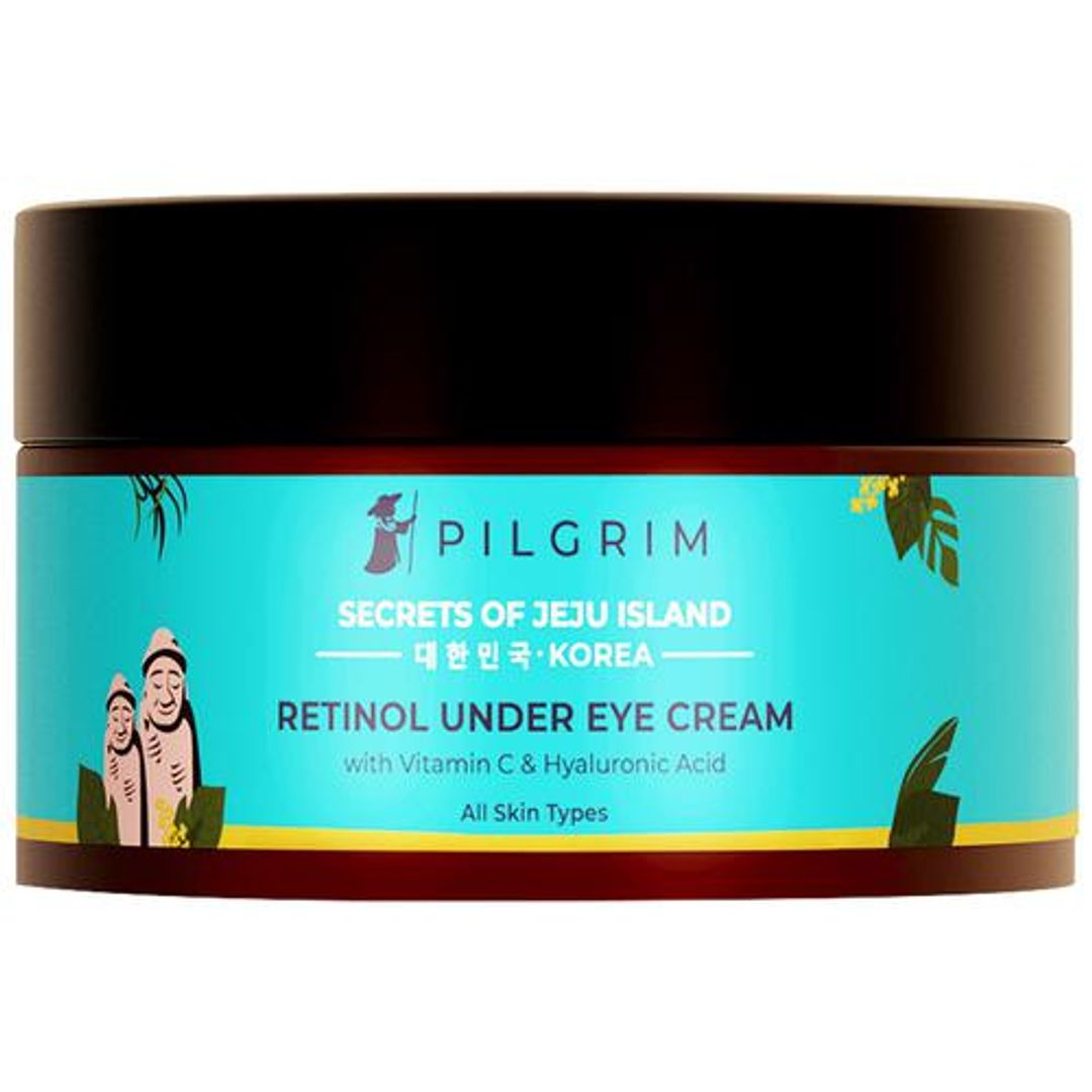 PILGRIM Retinol Under Eye Cream With Vitamin C & Hyaluronic Acid - Refreshes Tired Eyes, 30 g 