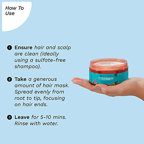 Pilgrim Argan Oil Hair Mask With White Lotus & Camellia - Promotes Growth, Fights Hair-Fall, 200 ml  