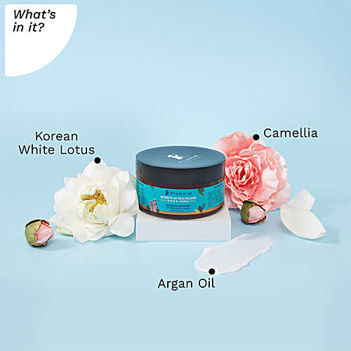 Pilgrim Argan Oil Hair Mask With White Lotus & Camellia - Promotes Growth, Fights Hair-Fall, 200 ml  