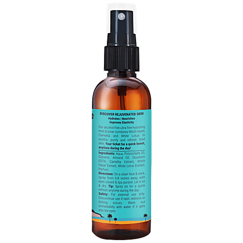 Buy PILGRIM White Lotus Natural Face Mist & Toner AlcoholFree, For