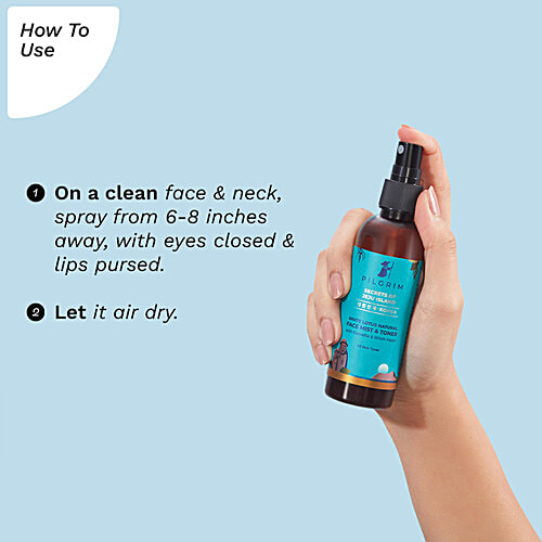 Pilgrim White Lotus Natural Face Mist & Toner With Camellia & Witch Hazel, 100 ml For All Skin Types