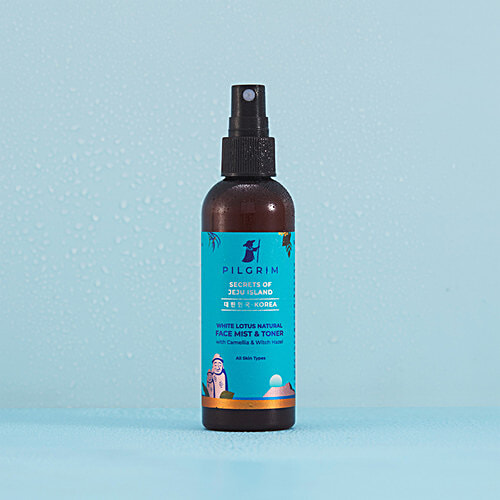 Pilgrim White Lotus Natural Face Mist & Toner With Camellia & Witch Hazel, 100 ml For All Skin Types