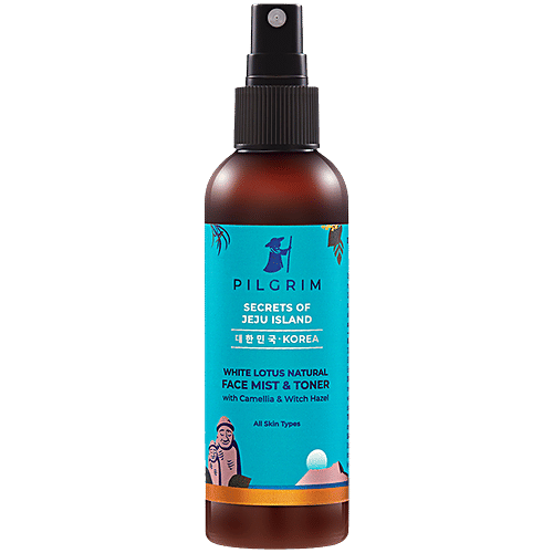 Pilgrim White Lotus Natural Face Mist & Toner With Camellia & Witch Hazel, 100 ml For All Skin Types