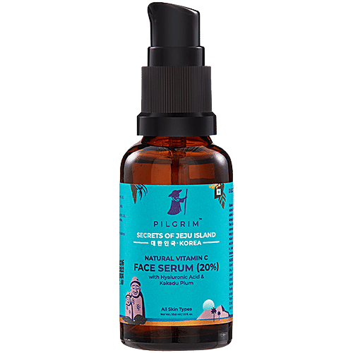 Pilgrim Natural Vitamin C Serum With Hyaluronic Acid & Kakadu Plum - For All Skin Types, 30 ml  
