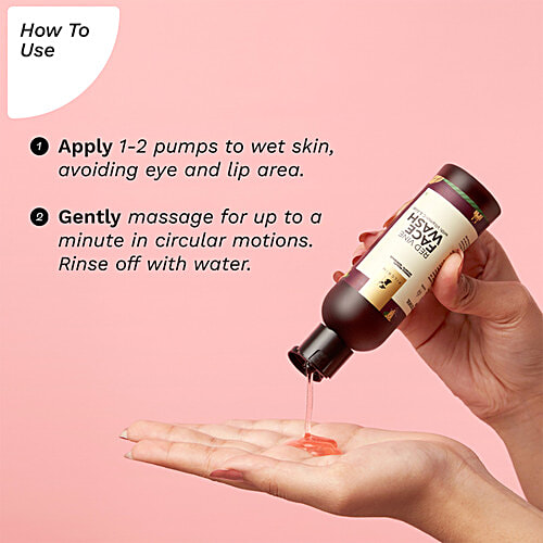 Pilgrim Red Vine Face Wash With Vitamin C & Aloe, 100 ml  