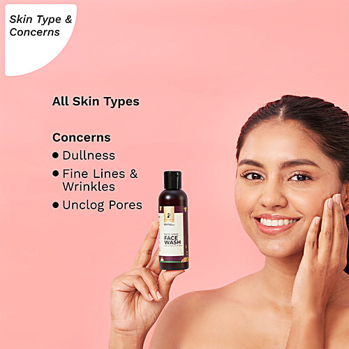 Pilgrim Red Vine Face Wash With Vitamin C & Aloe, 100 ml  