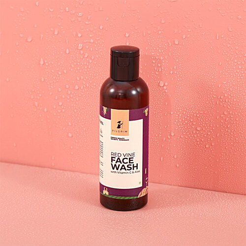 Pilgrim Red Vine Face Wash With Vitamin C & Aloe, 100 ml  