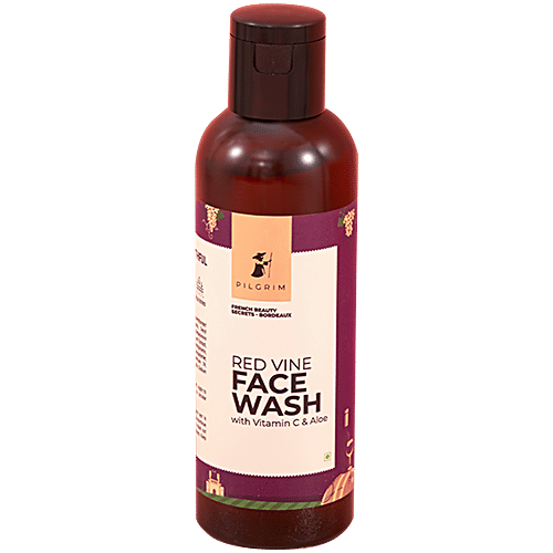 Pilgrim Red Vine Face Wash With Vitamin C & Aloe, 100 ml  