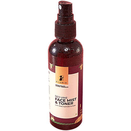 Pilgrim Red Vine Face Mist & Toner With Niacinamide & Aloe, 100 ml  