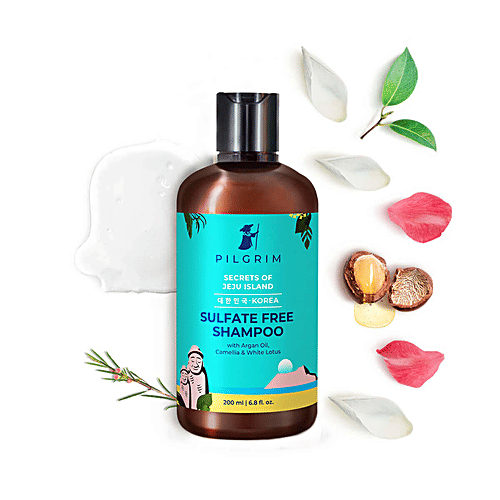 Buy PILGRIM Sulphate Free Shampoo With Argan Oil For Dry, Frizzy Hair